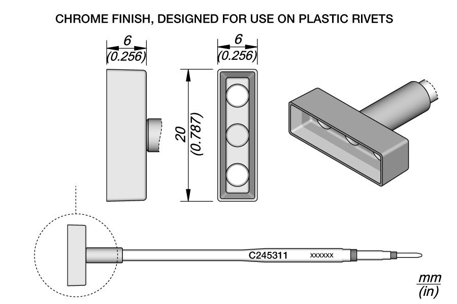 JBC PUNTA SALDANTE C245-311 - PER PLASTICA -