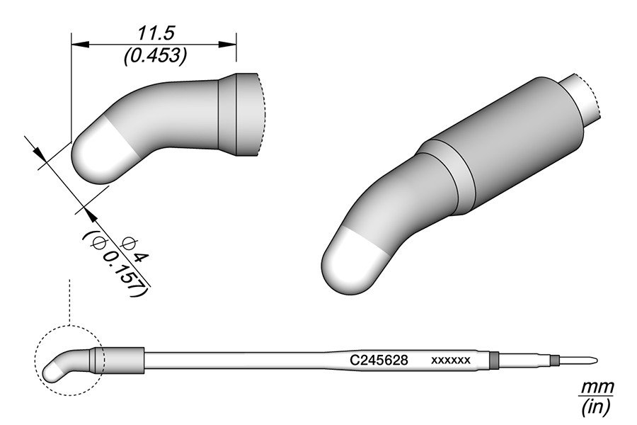 JBC PUNTA SALDANTE C245-628 - CONICA CURVA HT Ø