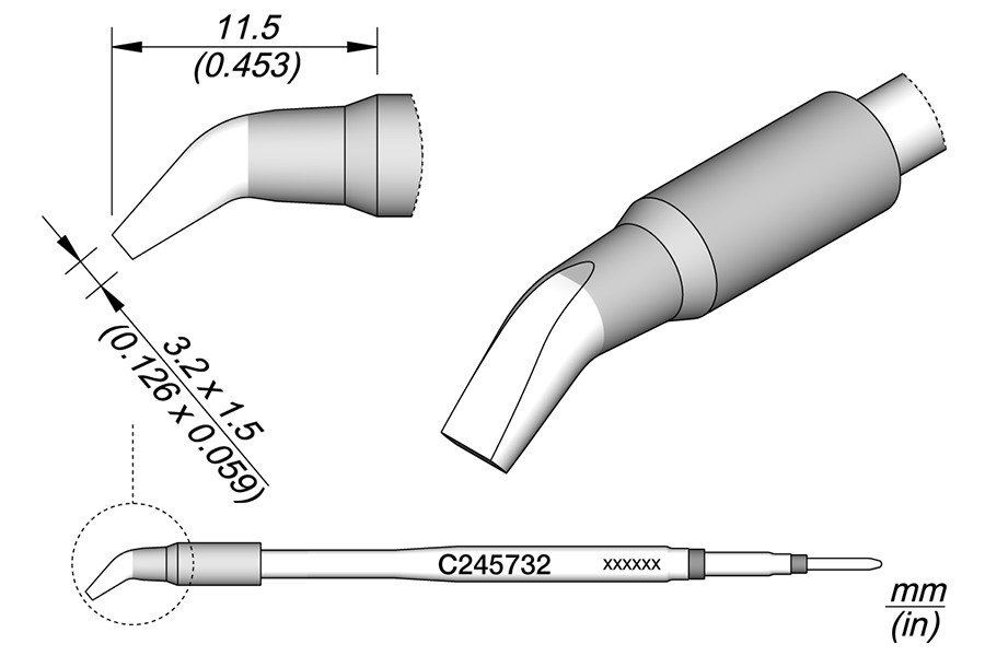 JBC PUNTA SALDANTE C245-732 - CACCIAVITE CURVO