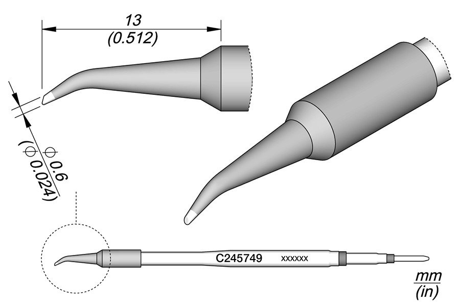 JBC PUNTA SALDANTE C245-749 - FETTA DI SALAME CURV