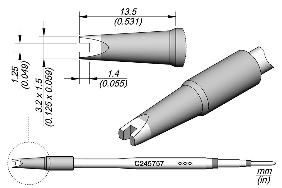 JBC PUNTA SALDANTE C245-757 - CHIP 1.25MM