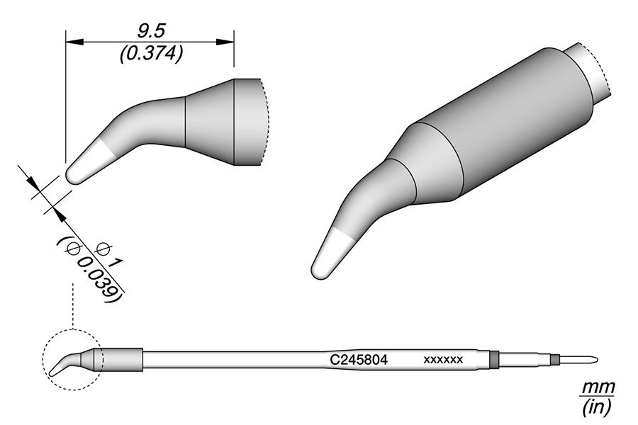 JBC PUNTA SALDANTE C245-804 - CONICA CURVA