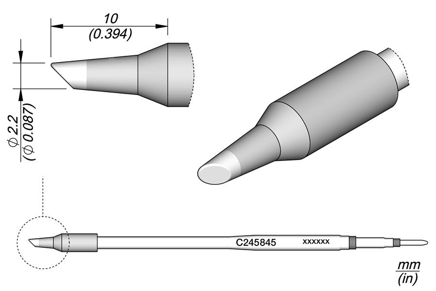JBC PUNTA SALDANTE C245-845 - FETTA DI SALAME Ø 2.