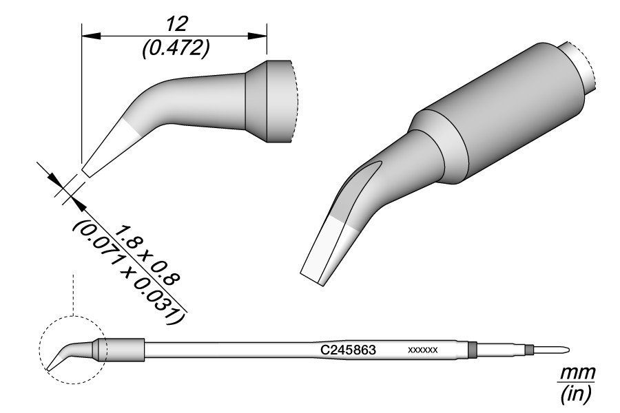 JBC PUNTA SALDANTE C245-863 - CACCIAVITE CURVO