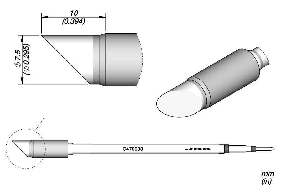 JBC C470-003 PUNTA SALDANTE DI POTENZA FETTA
