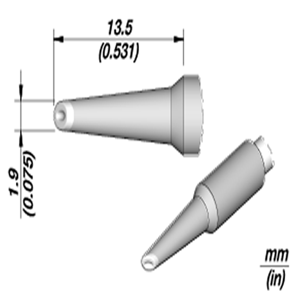 JBC PUNTA SALDANTE C245-965 - CUCCHIAINO Ø 1.9 MM