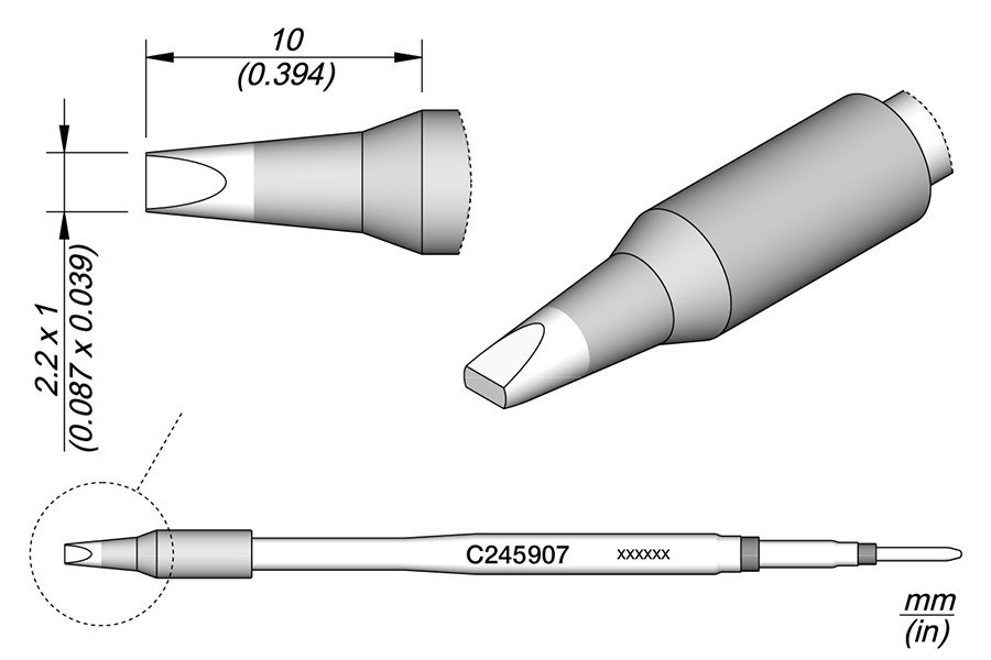 JBC PUNTA SALDANTE C245-907 - CACCIAVITE 2.2X1.0