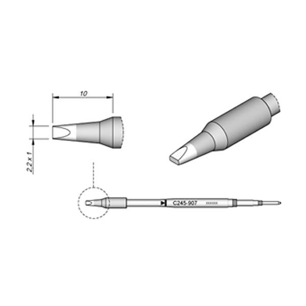 JBC PUNTA SALDANTE C245-907 - CACCIAVITE 2.2X1.0