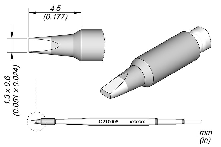 JBC PUNTA SALDANTE C210-008 - CACCIAVITE 1.3X0.6