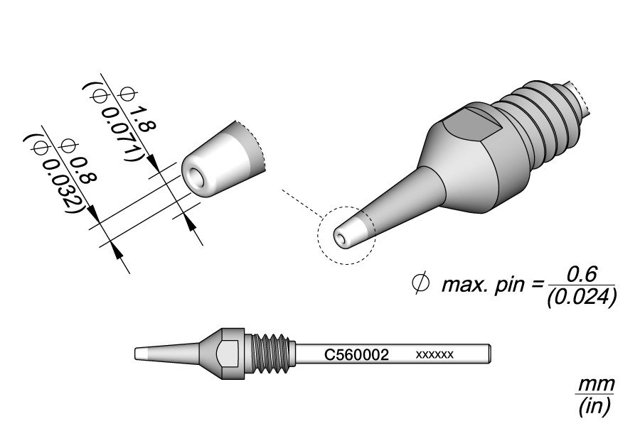 JBC C560-002 PUNTA DISSALDANTE ALTO RENDIMENTO D.I