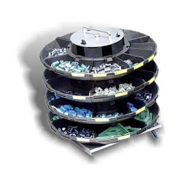 GIOSTRA diam.450mm 4piani plastica nera conduttiva