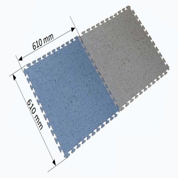 VINYLAB Piastrelle ESD autobloccanti 59x59cm x 4mm
