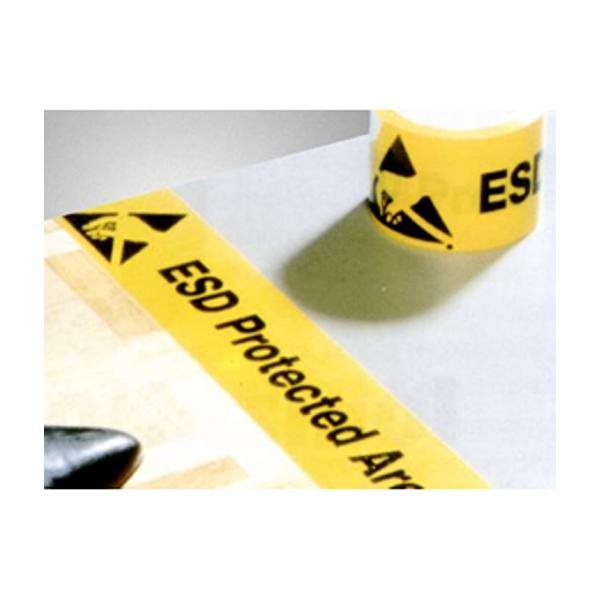 NASTRO PVC adesivo 75mmx33m - giallo per pavimenti
