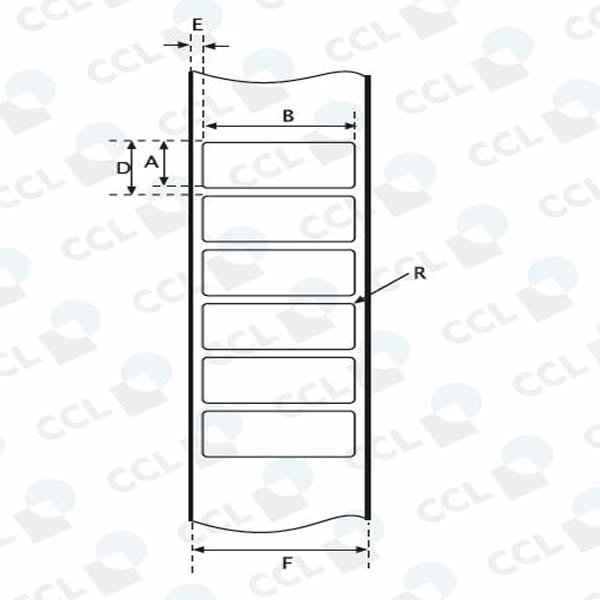 NORTEC ETICHETTE IN POLIESTERE BIANCO 12.0X30.0MM