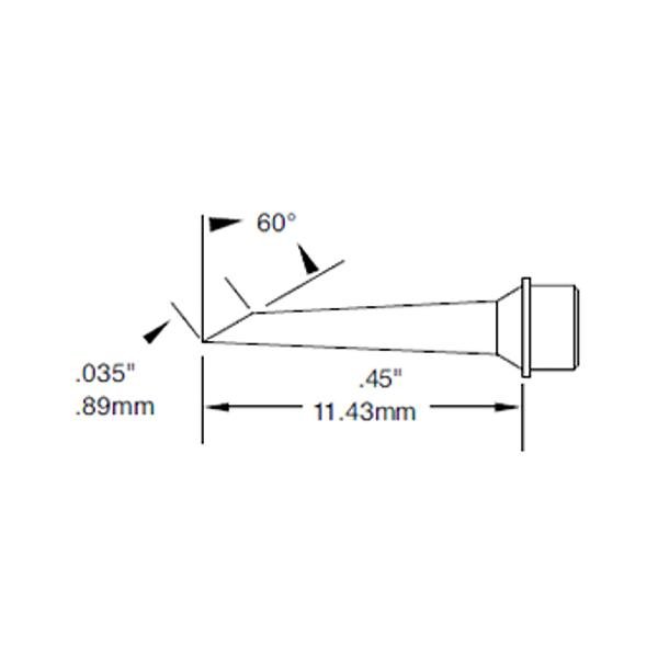 METCAL SMTC-1175 - PUNTA A MINIONDA 0.89 MM - SERI