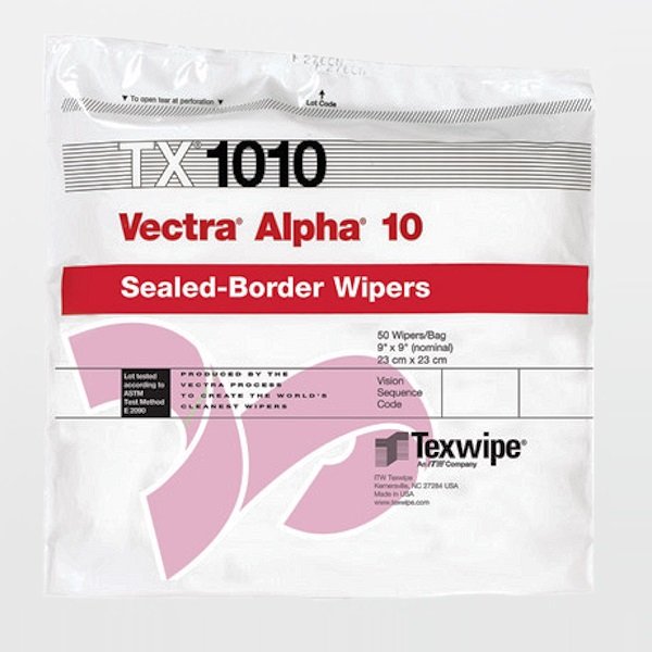 TX1010 VECTRA ALPHA 10 POLYESTER WIPES 9" CM23X23