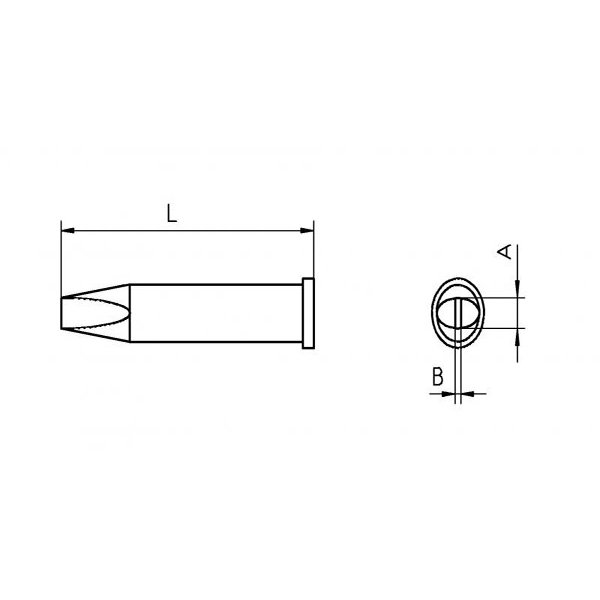 WELLER XT C - PUNTA A CACCIAVITE 32 X 08 MM - L =