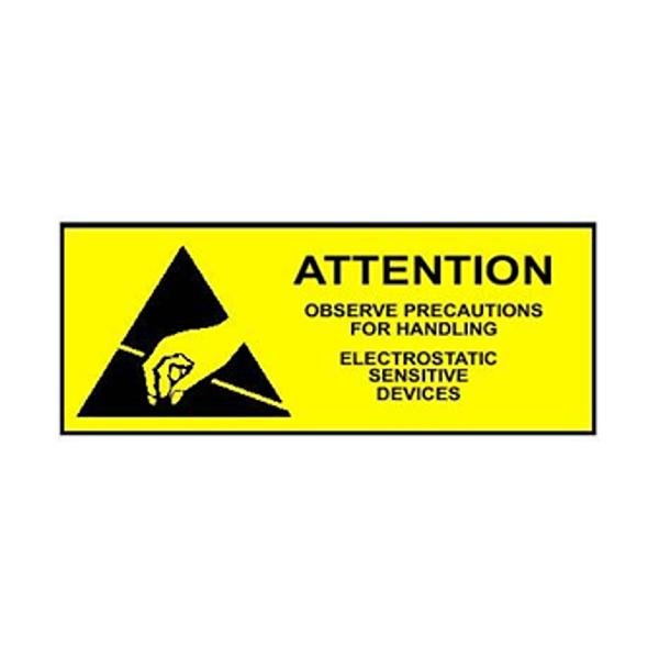ETICHETTA adesiva  "ATTENTION"  38x16mm  1000pz