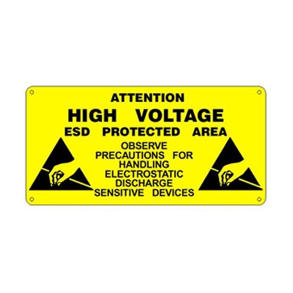 TARGA PVC rigido   "ALTA TENSIONE - AREA PROTETTA