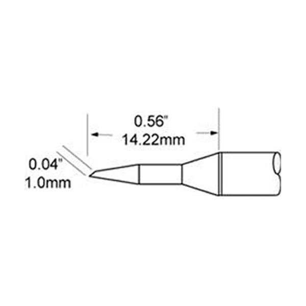 METCAL SCP-BVL10 - PUNTA A FETTA DI SALAME 1.0 MM