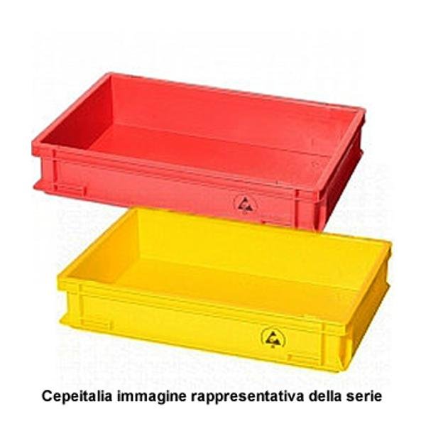 CONTENITORE GIALLO DISSIPATIVO - 400X300X170MM