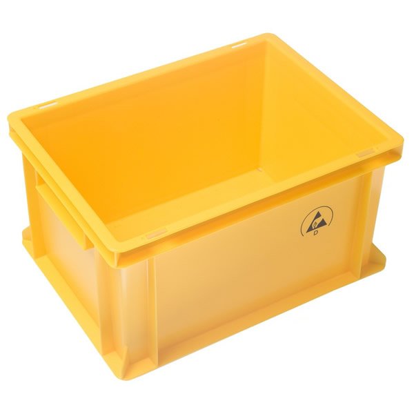 CONTENITORE GIALLO DISSIPATIVO - 400X300X220MM