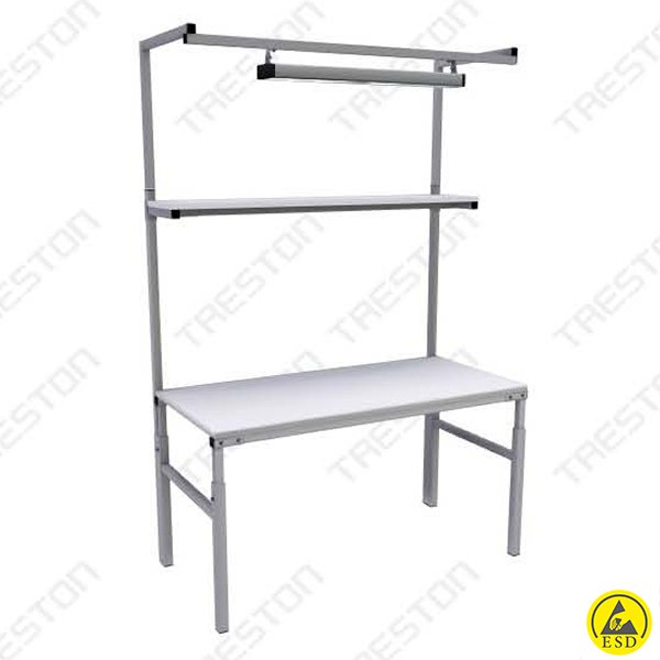 BANCO DA LAVORO ESD - 1500 X 700 MM CON RIPIANO