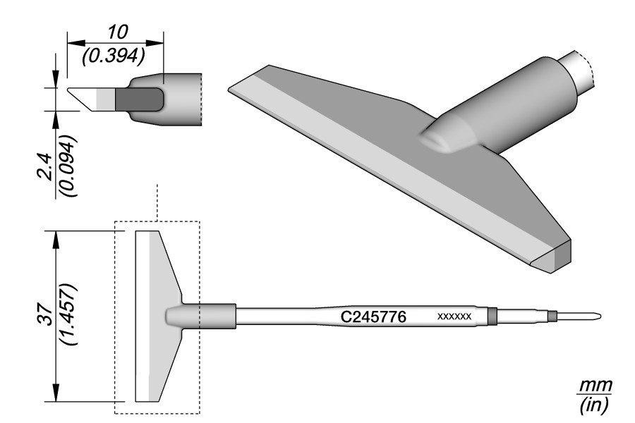 JBC PUNTA SALDANTE C245-776 - LAMA 37.0MM