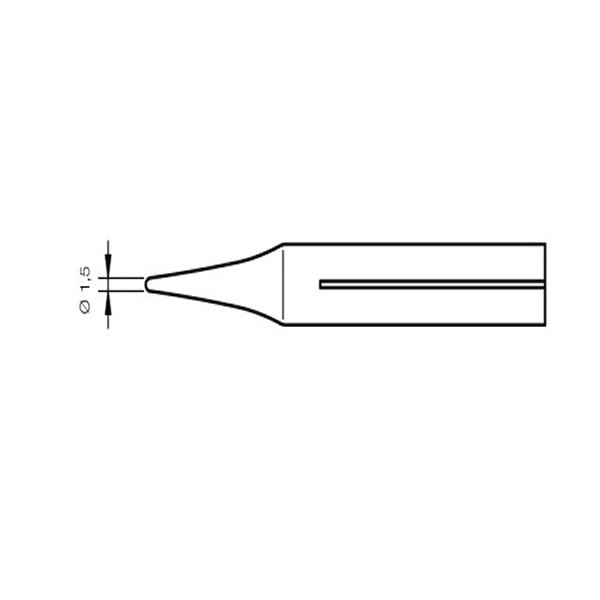 JBC PUNTA SALDANTE R-10D - CONICA Ø 1.5 MM -