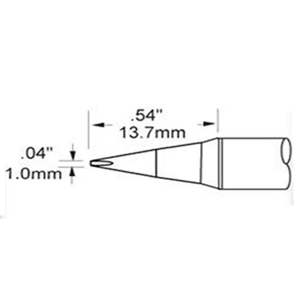 METCAL SCV-CH10AR - PUNTA A CACCIAVITE 1.0 MM X