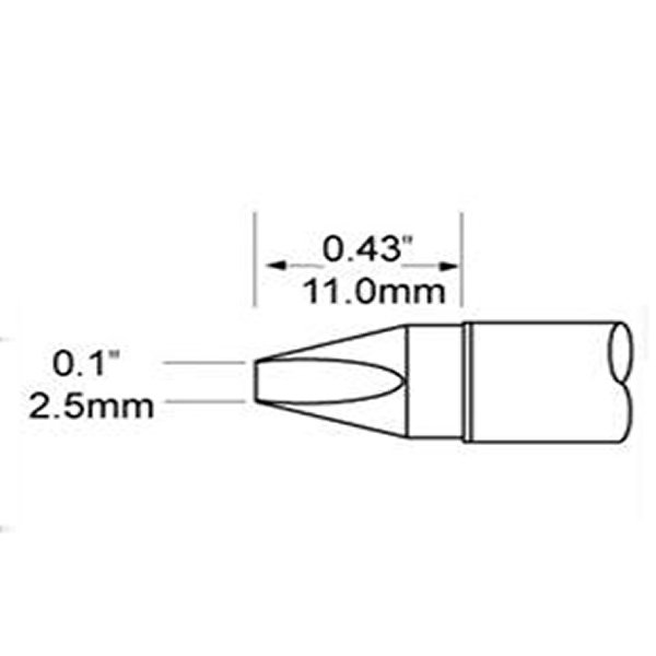 METCAL STV-CH25 - PUNTA A CACCIAVITE 2.5 MM