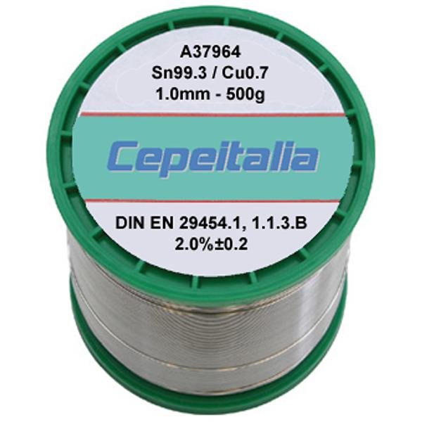 FILO LEAD FREE SN99.3/CU0.7 - 1.0MM - 500G