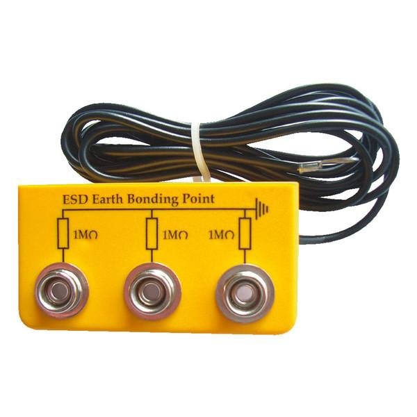 NODO DI TERRA ESD - 3 BOCCOLE FEMMINE 10MM