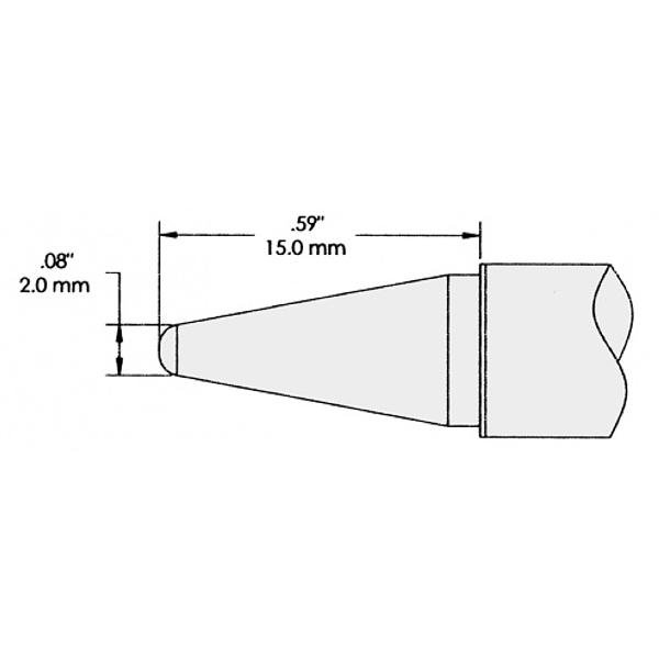 METCAL SFV-CNL20 - PUNTA CONICA 2.0 MM