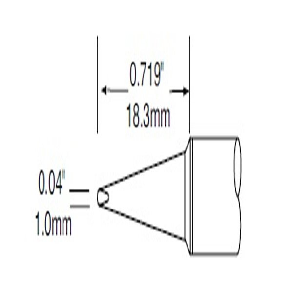 METCAL SFV-CH10A - PUNTA A CACCIAVITE 1.0 MM X