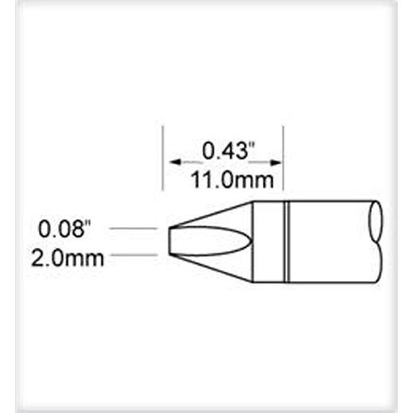 METCAL SCV-CH20 - PUNTA A SCALPELLO 2 MM X 11 MM