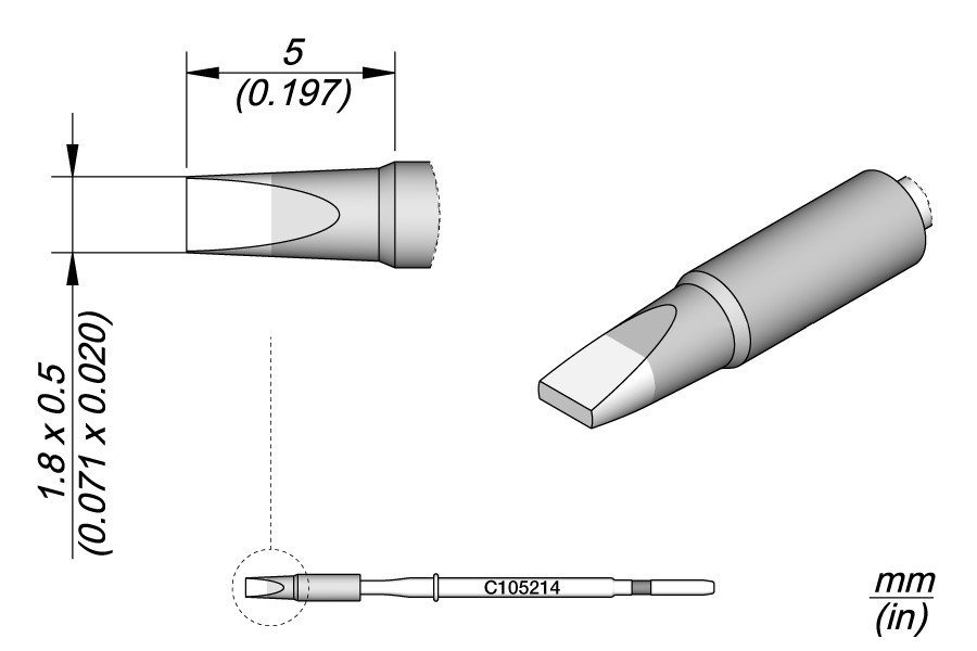 JBC NANOPUNTA SALDANTE C105-214 - SCALPELLO