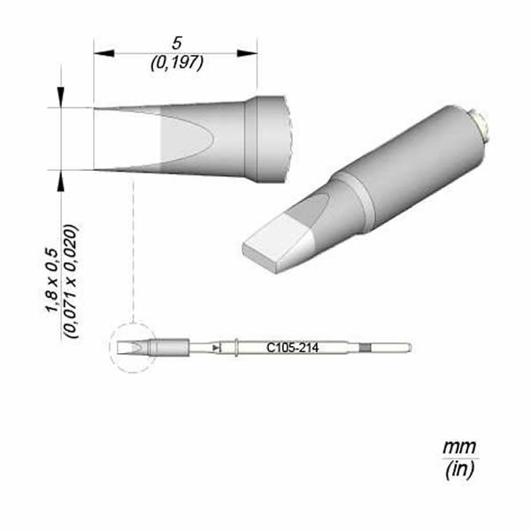 JBC NANOPUNTA SALDANTE C105-214 - SCALPELLO