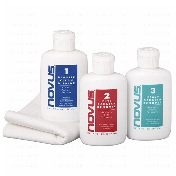 NOVUS PLASTIC KIT 1/2/3 X 59,20 ML + 6 PANNI NON
