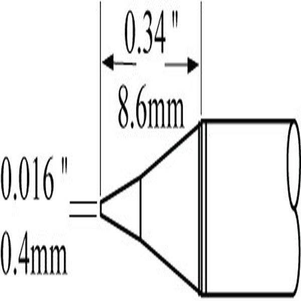 METCAL SCP-CN04 - PUNTA CONICA 0.4 MM
