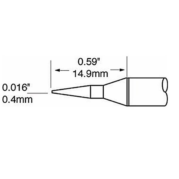 METCAL SCP-CNL04 - PUNTA CONICA LUNGA 0.4 MM