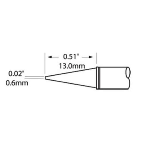 METCAL SCP-CNL06 - PUNTA CONICA LUNGA 0.6 MM