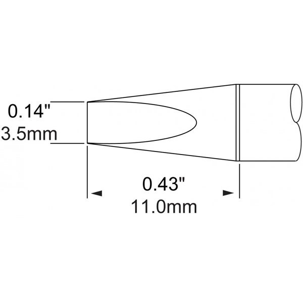 METCAL SCP-CH35 - PUNTA A SCALPELLO 3.5 MM