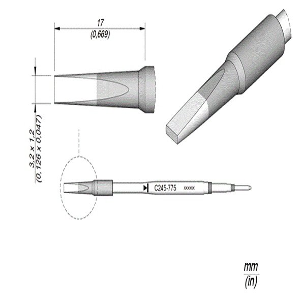 JBC PUNTA SALDANTE C245-775 - SCALPELLO -