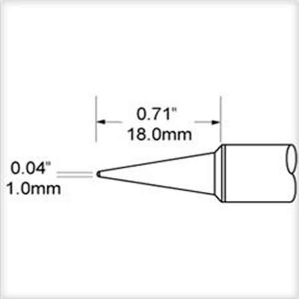 METCAL SCV-CNL10A- PUNTA CONICA LUNGA 1 MM X 18 MM