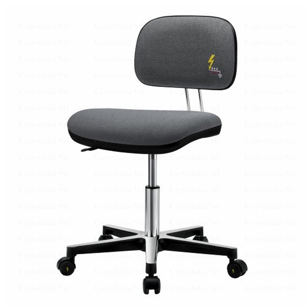 SEDIA ANTISTATICA ESD CON RUOTE - CORSA 135MM
