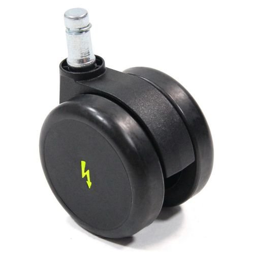 SET di 5 ruote pivottanti conduttive in plastica