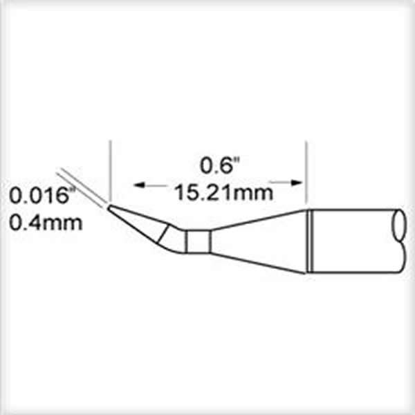 METCAL SCP-CNB04 - PUNTA CONICA ANGOLATA 0.4 MM