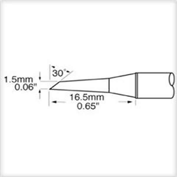 METCAL SCP-DRH15 - PUNTA A ZOCCOLO 1.5 MM