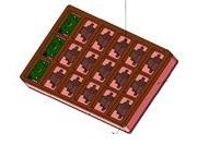 VASSOIO IN FOAM ESD ROSA 540X340X10+40+20MM - 18